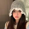 Autumn and Winter Lace Knitted Fisherman's Hat Children Sweet and Warm Versatile Face Small Wool Pot Hat Tide