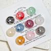 14x8mm Sparkle Resin Beads 10pcs Big Hole DIY Charms Halation Texture Earrings Bracelet Necklace Handicrafts for Jewelry Making