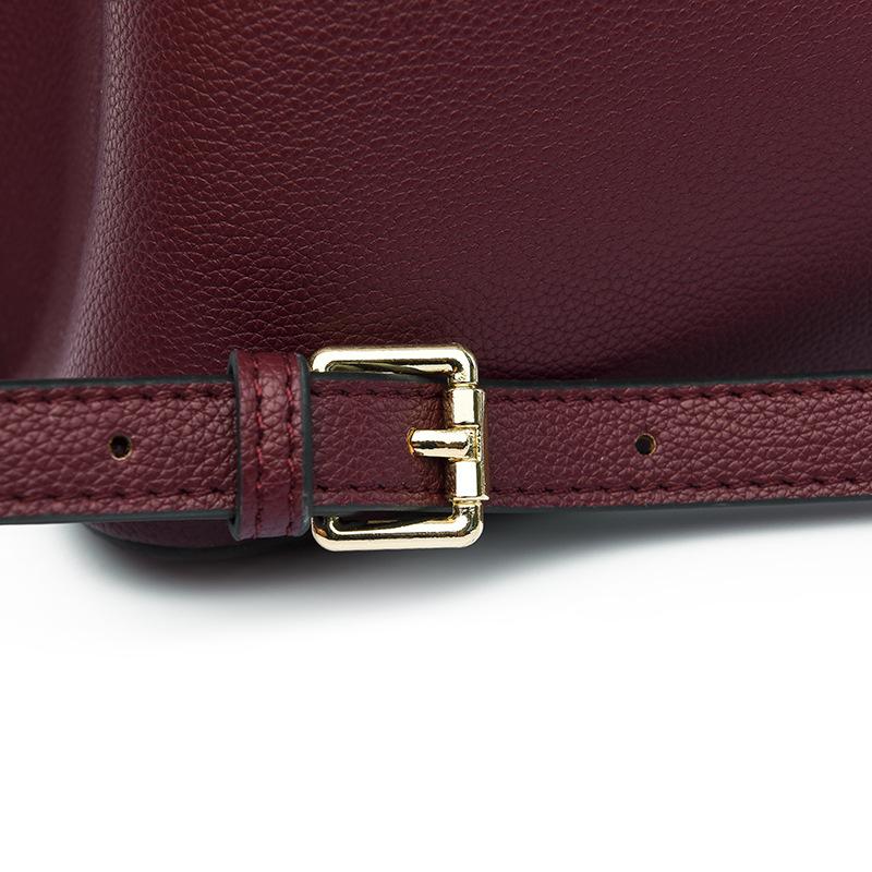 Ladies Handbags New Large Capacity Shoulder Bag Temperament Soft Leather Bag Fashionable Commuter Women's Bag Can Be Cross-body