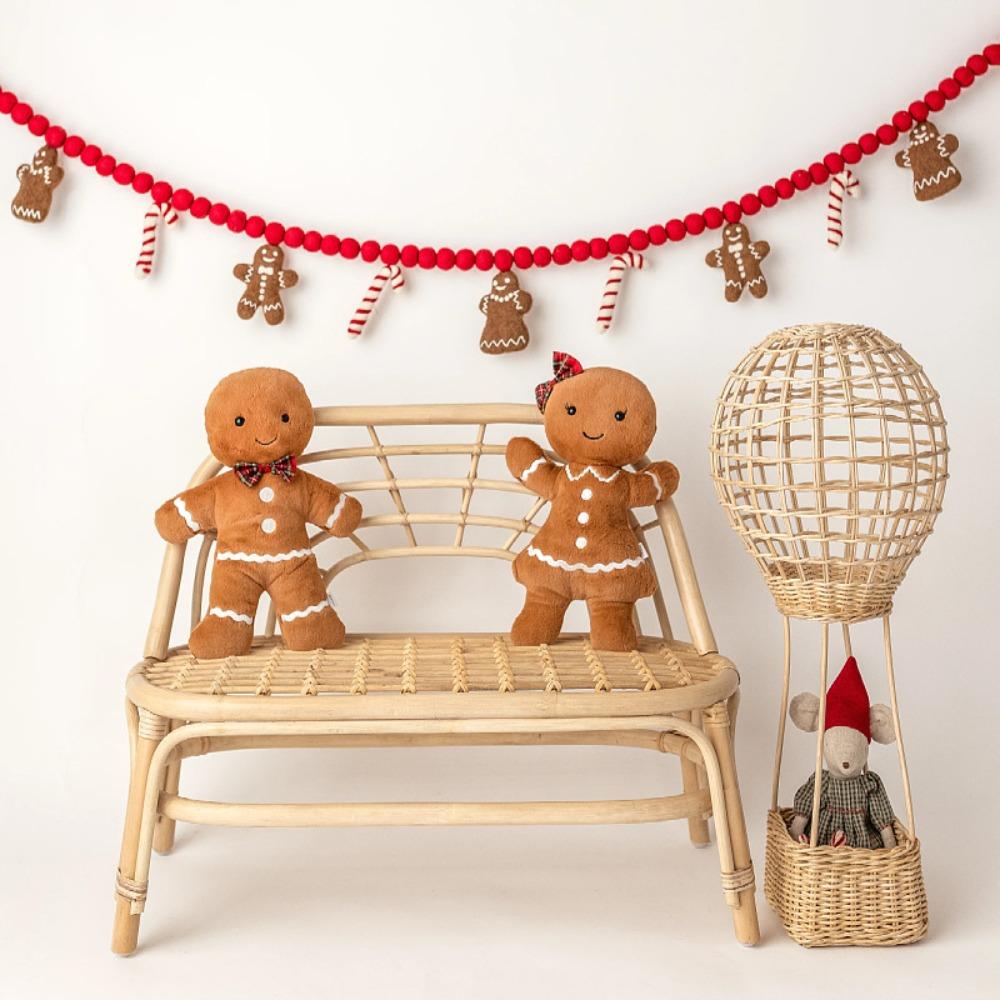 Pastoral Hand-woven Valentine's Day Children's Room Wall Hanging Rattan Hot Air Balloon Flower Basket Wall Decoration Basket