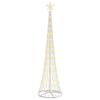 LED Christmas Tree with 290 Warm White LEDs 250 Cm Metal