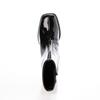 Niedliche CAMY48301 Schwarze Emaille Regenstiefel