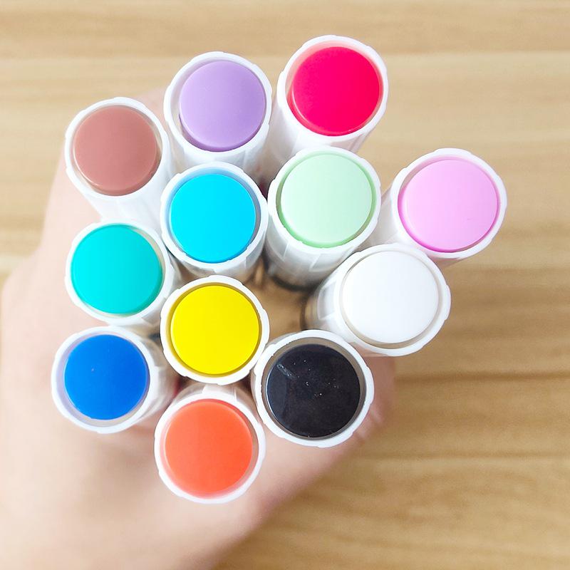 36-Color Acrylic Markers for Primary School Art Projects: Multi-Color Pens for Journaling and Coloring
