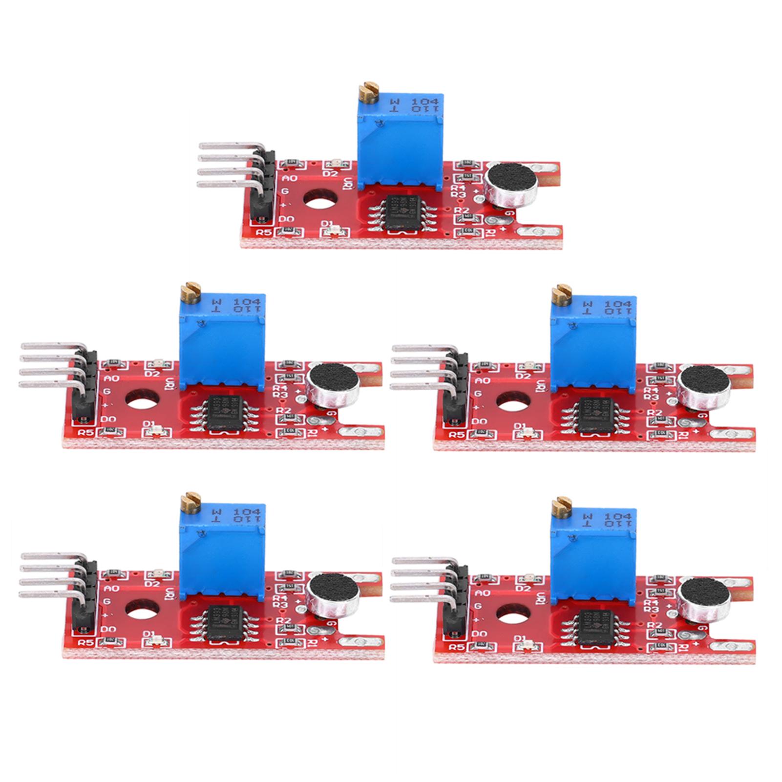 

5Pcs Sound Sensor Module Ultra Small Professional Microphone Amplifier IC KY038