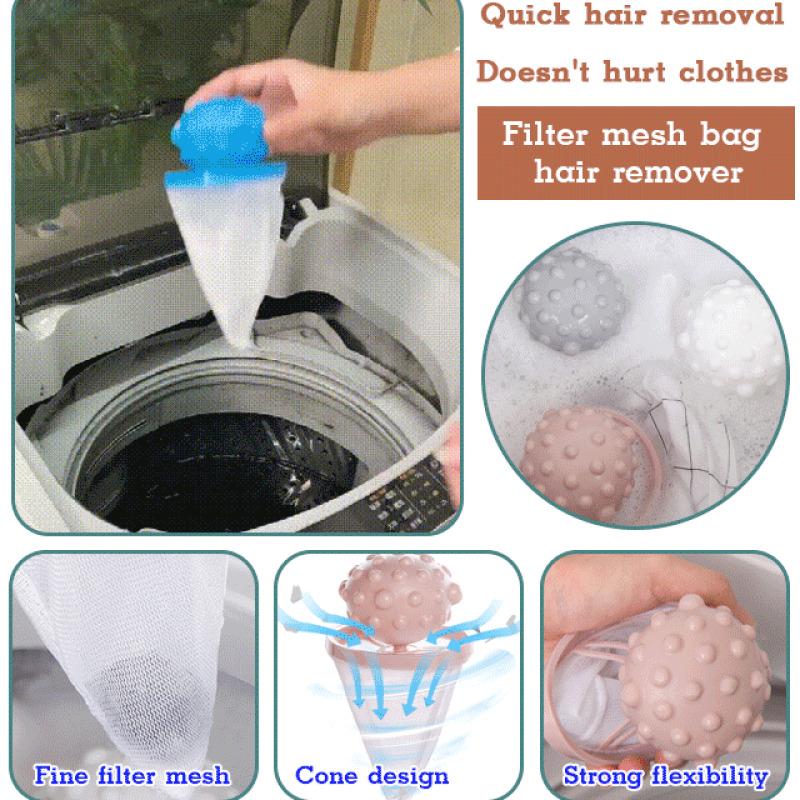 Laundry Balls Washing Machine Floating Filter Bags Lint Filter Lint Remover Cleaning Stain Removal Laundry Balls Clothes