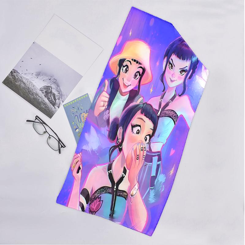 Kpop Hunter Fashion Beach Towel: Ideal for Summer Adventures Soft, absorbent and quick drying suitable for swimming and bathing