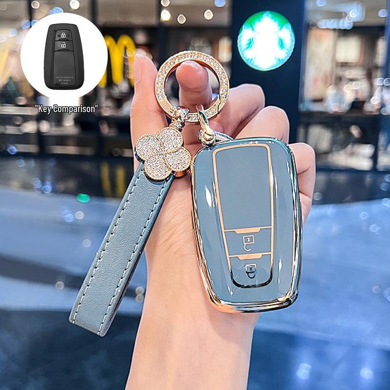 Toyota Key Case for Camry, RAV4, Wildlander, Levin, Crown, Lu Fang - Suitable Keychain Bag for Men and Women.