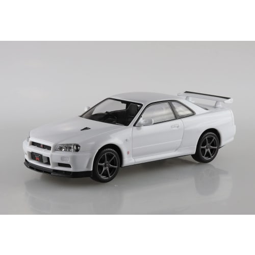 Aoshima Bunka Kyozai (AOSHIMA) 1/32 The Snap Kit Series Nissan R34 Skyline GT-R White Pre-Colored Plastic Model Kit 11-B