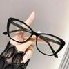 Occhiali da lettura da donna alla moda, da uomo, alla moda, di lusso, con design alla moda, presbiopia, occhiali da vista con occhi di gatto, anti-luce blu, per donna