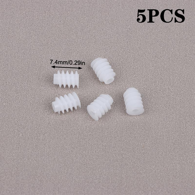 5Pcs M0.4 Plastic Worm For 2.0Mm Motor Shaft Electric Motor Replacement Parts For Remote Control Toy