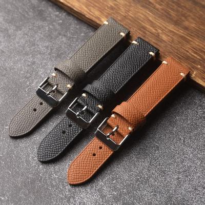 18mm 19mm 20mm 22mm El Yapımı Çapraz Desen Gerçek Deri Saat Kordonu- Birinci Kat Sığır Derisi Saat Kordonu Bileklik Retro Stil