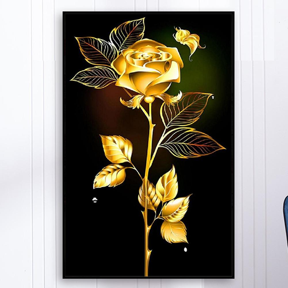 5D DIY Full Round Drill Diamond Painting Golden Romance Kit Home Decoration