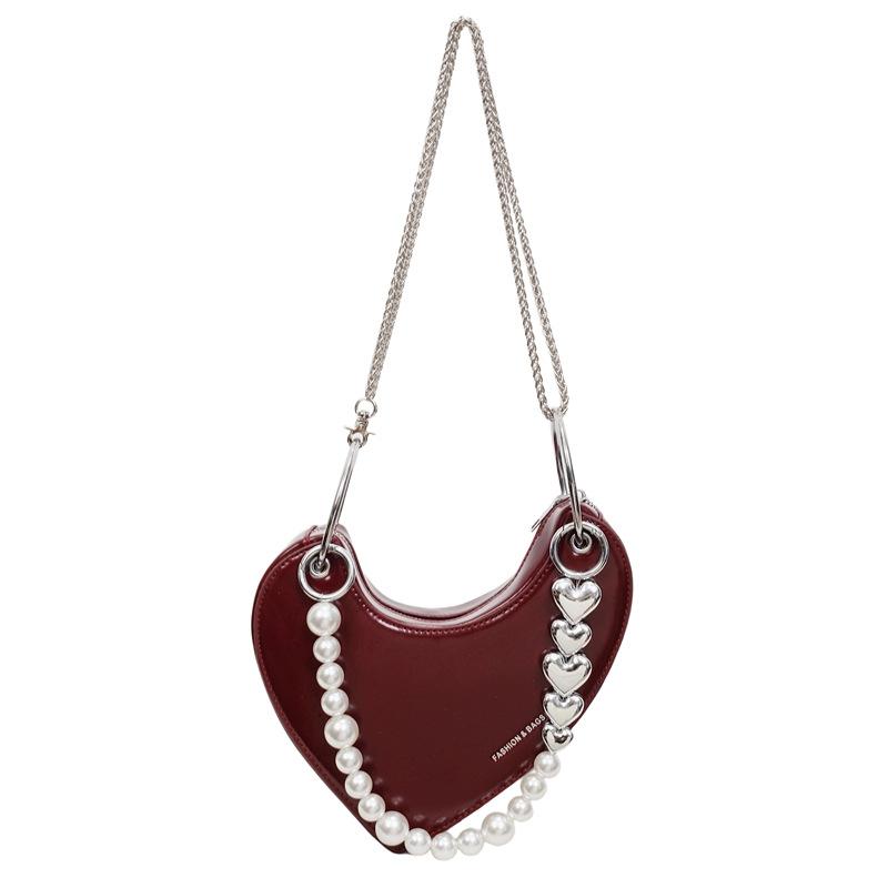 

Japanese Niche Design High-end Sweet Cool Spice Girl Y2K Bags 2025 Summer New Versatile Love Chain Portable Messenger Bag Women