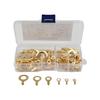 150pcs Brass Ring Crimp Connectors Kit for M3 M5 M6 M8 M10 Wire Terminals Compatible with General Electrical Projects