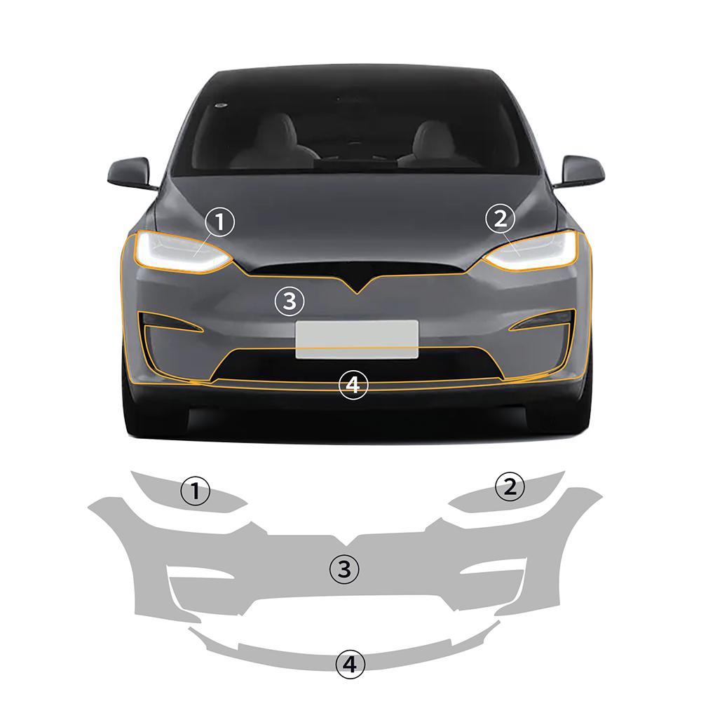 

8.5MIL TPU Car Bumper Paint Protection Film PPF for Tesla Model X 2025 2025 2025 Pre Cut Anti-Scratch Resistant Clear Bra Kit