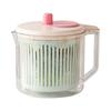 Practical Plastic Vegetable Fruit Dehydrator Spinner Bowl For Daily Cooking Drain Basket with Handle