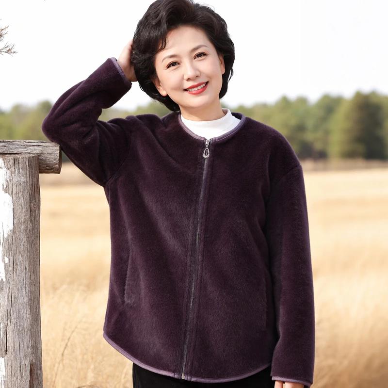 Datang Furen Women's Faux Mink Fur Winter Coat