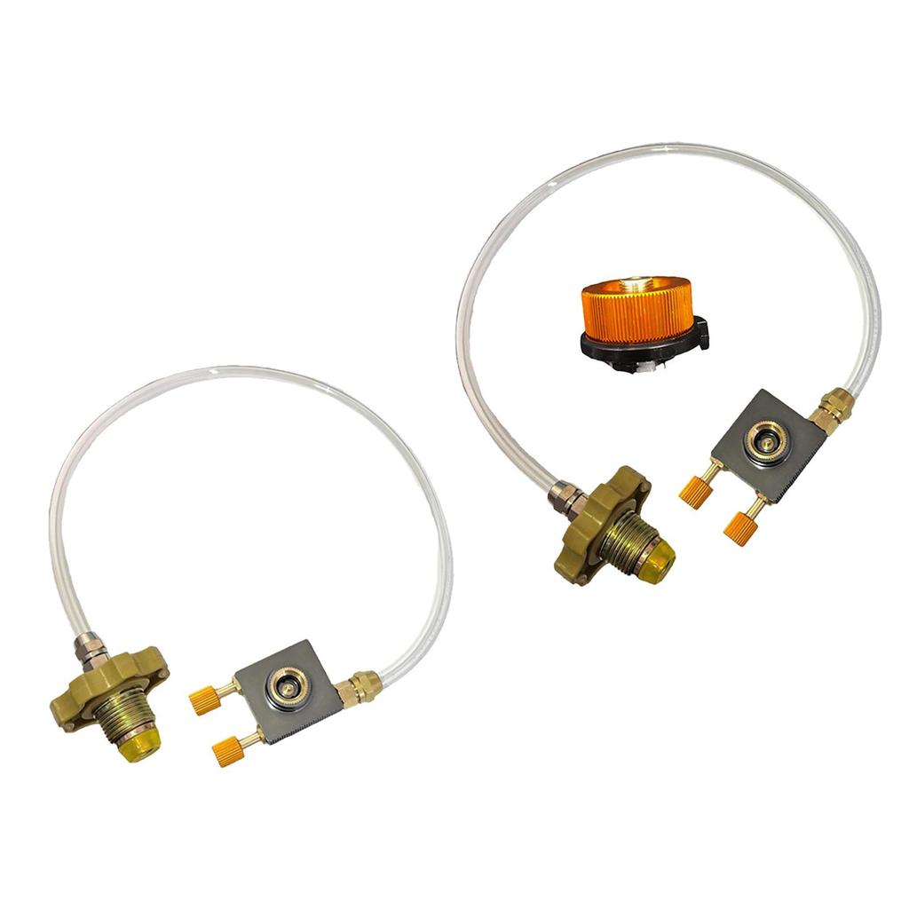 Propane Refill Adapter Metal Gas Cylinder Hose Gas Refill Adapter for Outdoor Camping Stove Hiking