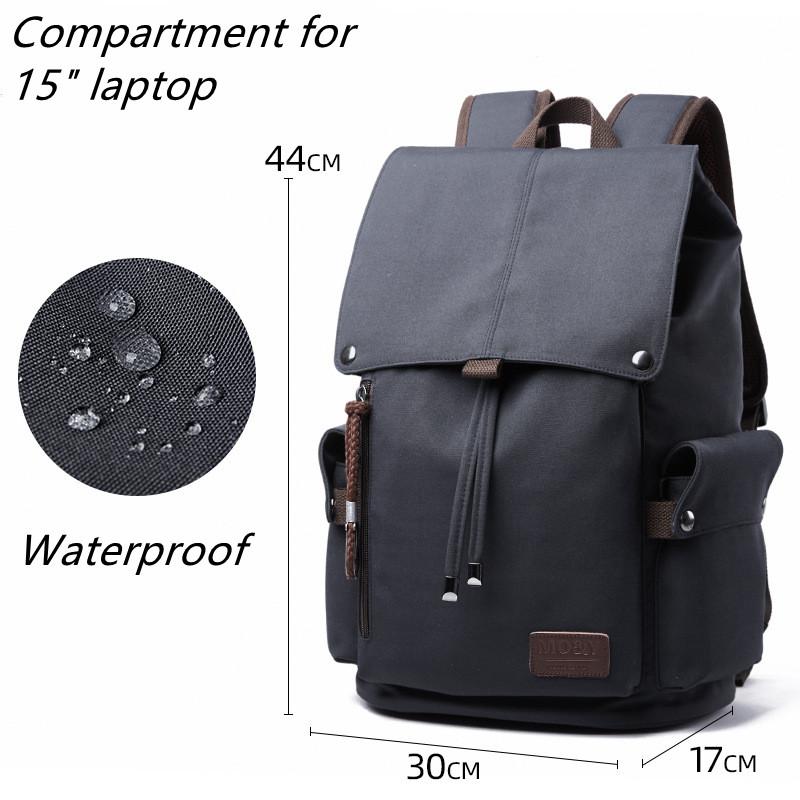 

Men Backpacks Vintage Large Capacity Backpack College Student Schoolbag Commuter Business Backpack For 15 Inch Laptop Bag 44-30-17cm