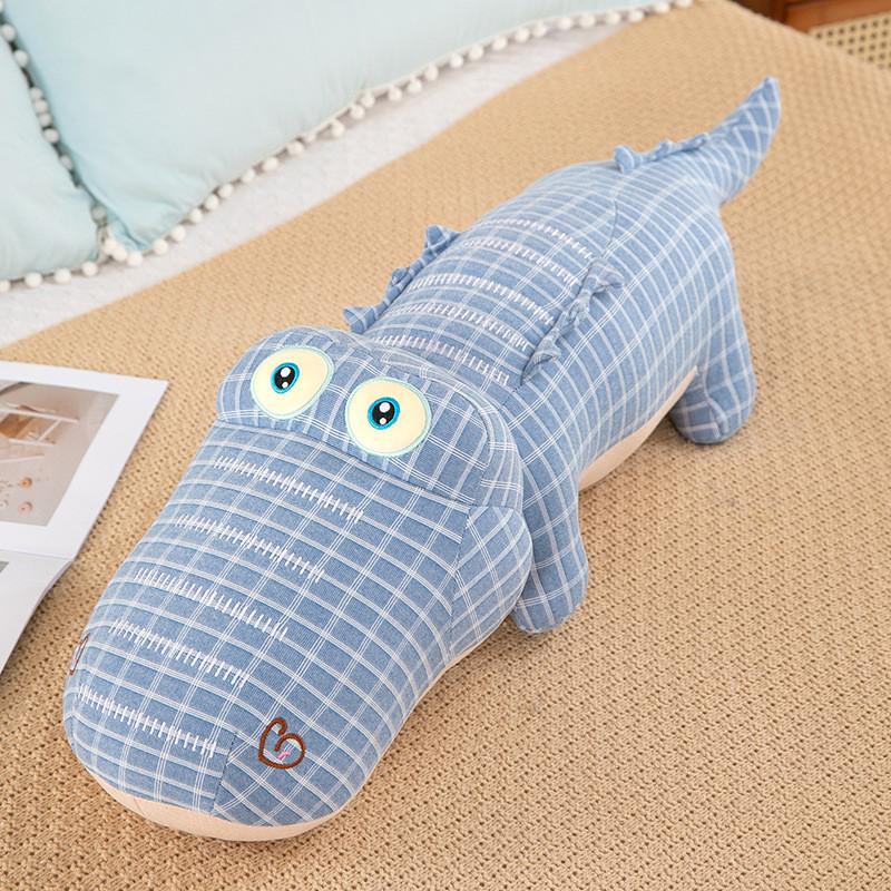 

Small Plush Turtle Toy Crocodile Stuffed Animal Pillow Children Birthday Gift Crocodile Blue,85cm