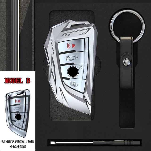 Zinc Alloy Car Remote Key Case Cover Key Chain for BMW F15 F16 E53 E70 E39 F10 F30 G30 F34 F20 G20 F31 Car Styling Accessories