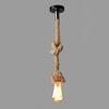Lixada 50cm AC220V E27 Einköpfige Vintage Hanfseil Hänge-Pendel Deckenleuchte Lampe Industriell