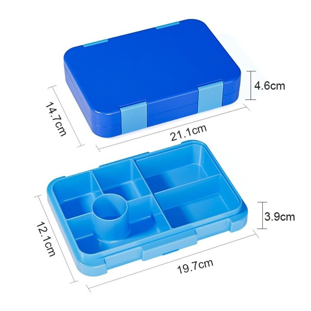 Divided Microwave Oven Bento Box 810ml Leakproof Storage Box Double-layer Food Container