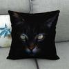 Fashionable cats and cute pet animals Digital printing short plush pillow covers for car sofa office cushion cover home goods