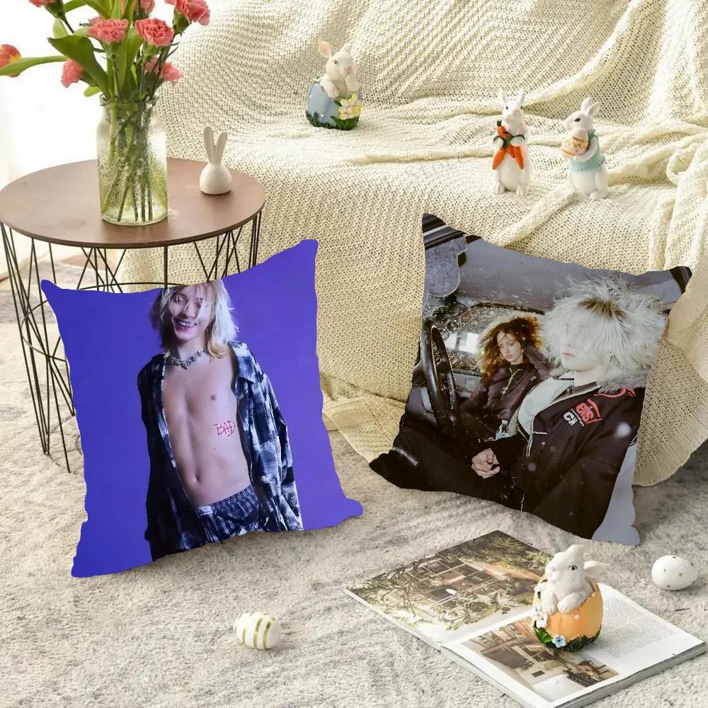 American N-Nettspend Rapper Pillow Case Square Pillow Bedroom Sofa Leisure Comfort Cushion Car Living Room Home Decoration