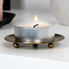 Gold Metal Candle Stand 8.5 Cm