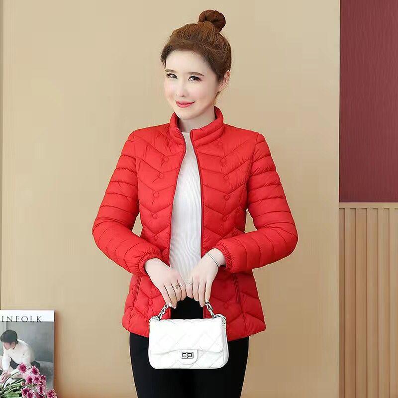 Jachetă din bumbac, scurtă, iarnă, nouă, scurtă, ușoară, subțire, jachetă din bumbac, mare, stil străin Jachetă mică din bumbac