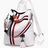 Ribbon Pendant Bear Two-way Shoulder Backpack for Women
