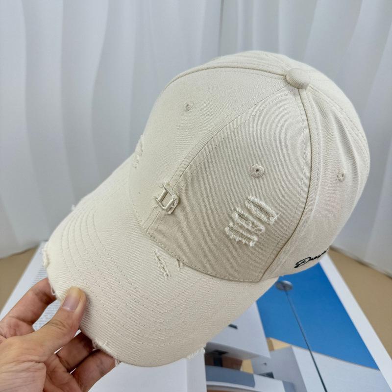 Spring And Autumn Women Wear Letter Hard Top Baseball Cap, Hole, Fashion Trend Versatile Temperament Cap