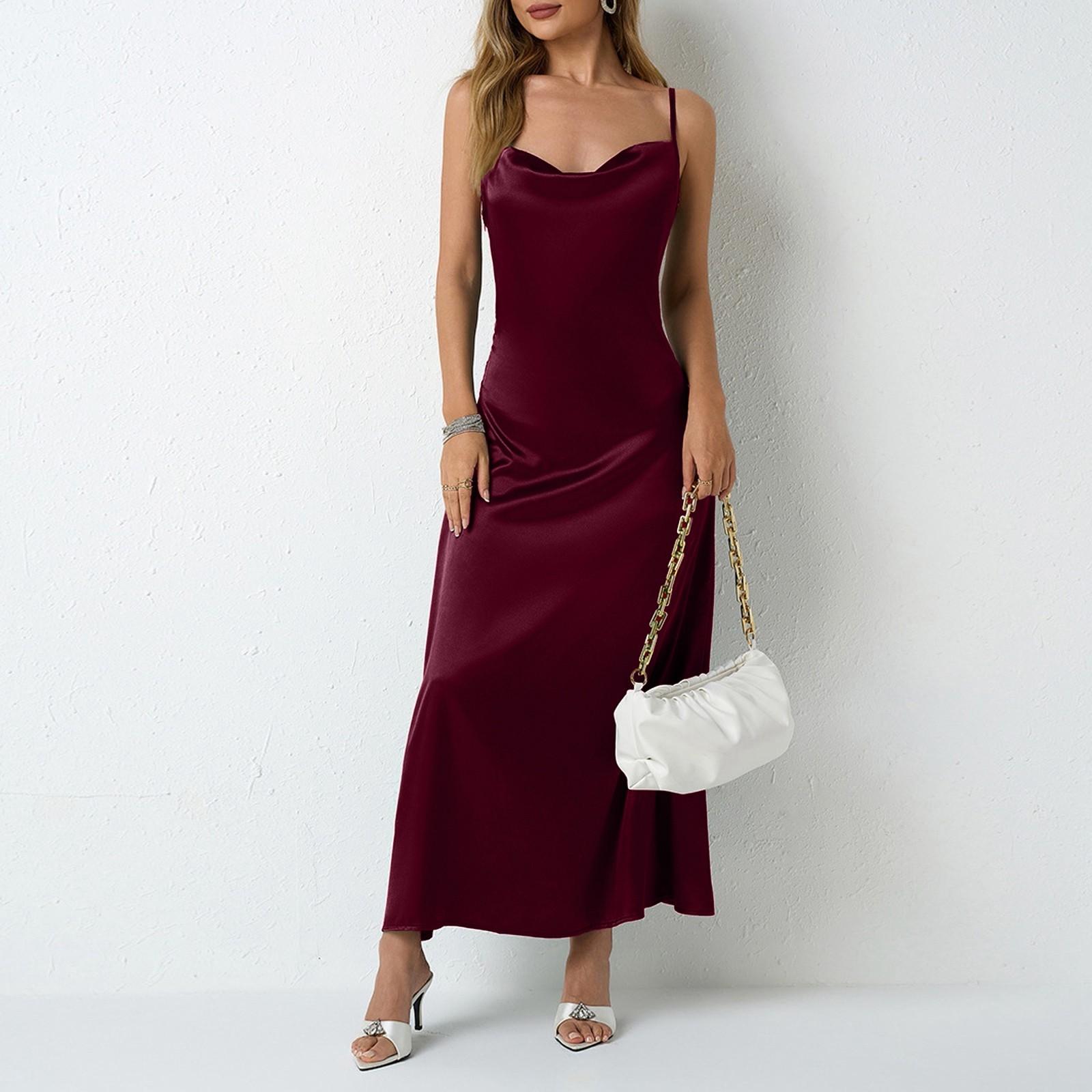 

Женское летнее повседневное платье, многослойные сарафаны без рукавов, пляжные наряды для отпуска M винный