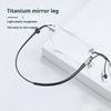 Lzabella Titanium Rectangular Rimless Eyeglasses Frame Simple And Stylish Men and Women Lightweight Frameless Glasses 1603