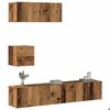 VidaXL Wall-Mounted TV Unit Set 4 Pcs Old Wood Engineered Wood, TV Stand, Media Unit, TV Console, Furniture 3329219