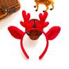 Christmas Antler Hairband Elastic Anti-slip Plush Fit for All Ages Christmas Hair Accessories Holiday Party Decoration Costume Festive Halloween