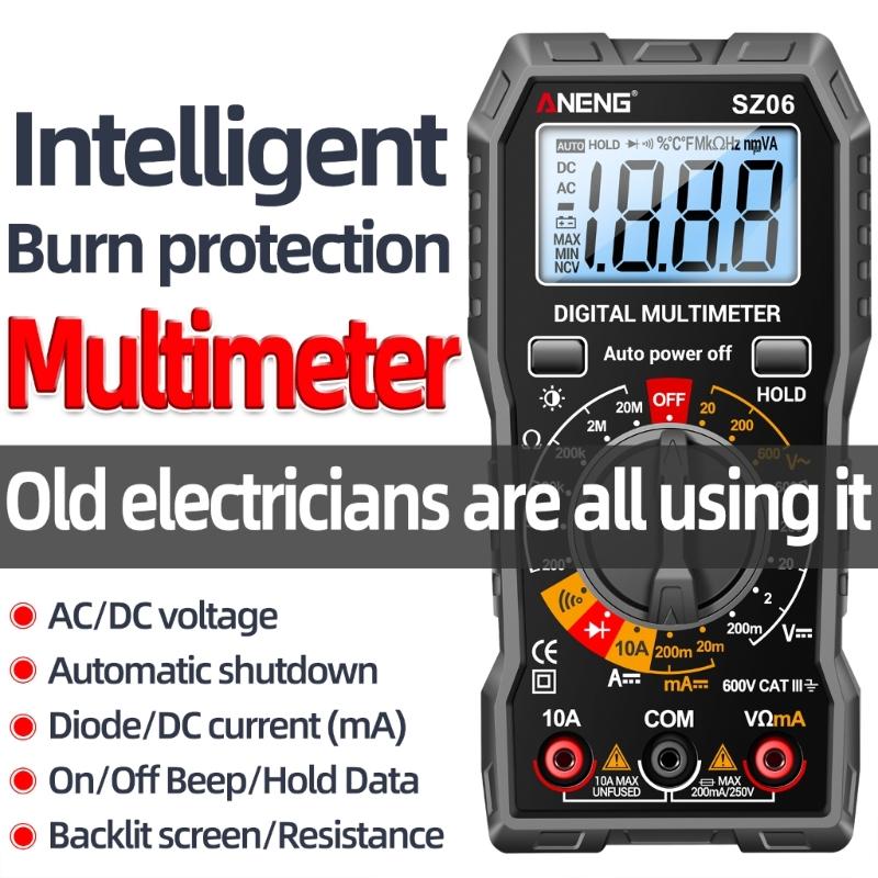 Digital Multimeter Pen Meter USB Charge Voltmeter Auto Ranges Voltage Tester Backlight Flashlight Sensitivity Adjustable