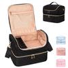 Double Layer Nail Polish Organizer Bag Holds 60 Bottles Large Capacity Nail Supplies Organizer Travel Case Makeup Bag