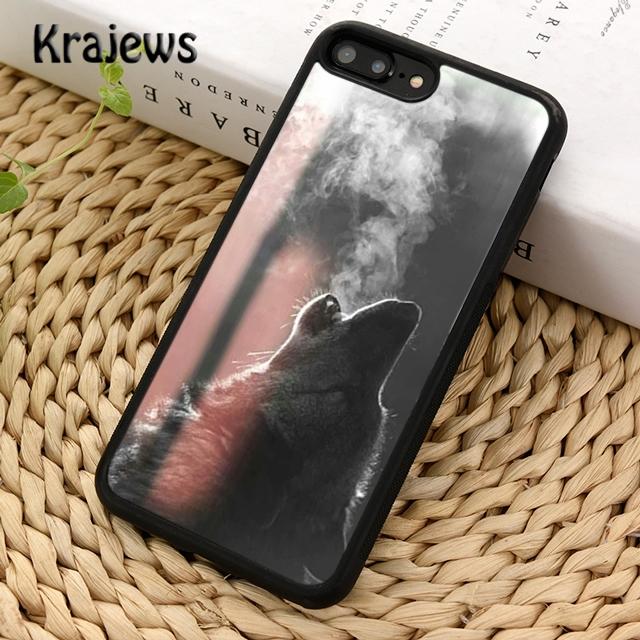 Krajews Vytí vlka pod měsícem vzor Pouzdro na telefon Pro iPhone 14 6s 7 8 plus X XR XS 11 12 13 pro max Samsung S21 S22ultra