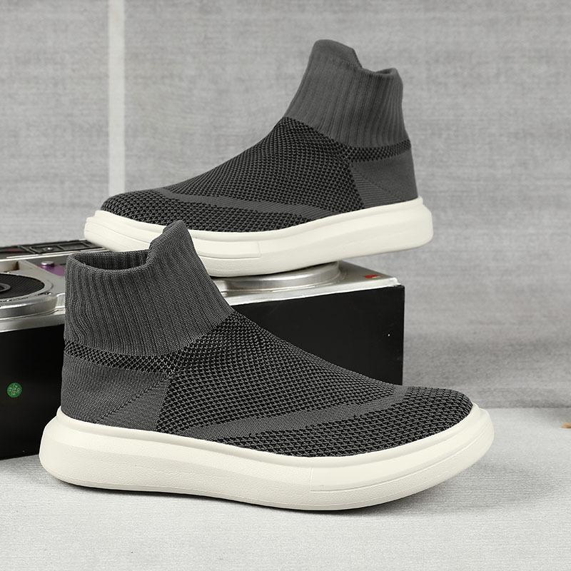 Podzimní a zimní sametové vysoké tenisky pánské a dámské velké velikosti ponožkové boty bavlněné boty pár letní pletené volnočasové boty skate boty