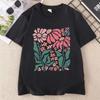 Boho Daisy Flower Tee Shirt Womens Botanical Tee Boho Wildflower T Shirt Plan Floral T-shirt Gardener Trendy Tee Woman Tops