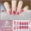 New type of bake-free gel nail polish film, full sticker, plaid spring and summer flower nail art film, nail film, waterproof paper patch