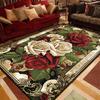 European Luxury Living Room Decoration Carpets Gorgeous Bedroom Sofa Side Large Area Rugs Cloakroom Non-slip Floor Mats Washable