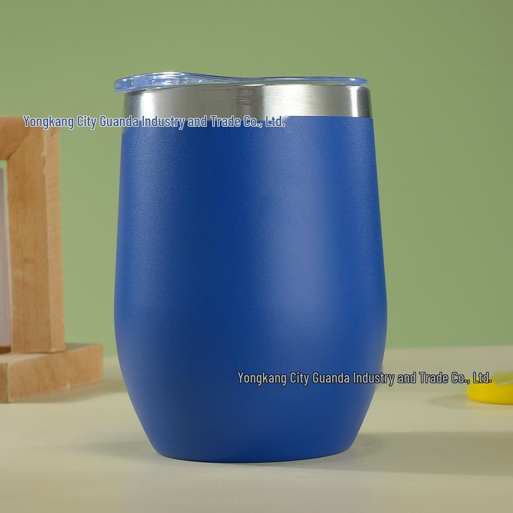 12oz Isolierter Eierschalenbecher | doppelwandiger Edelstahl Rotwein-Tumbler