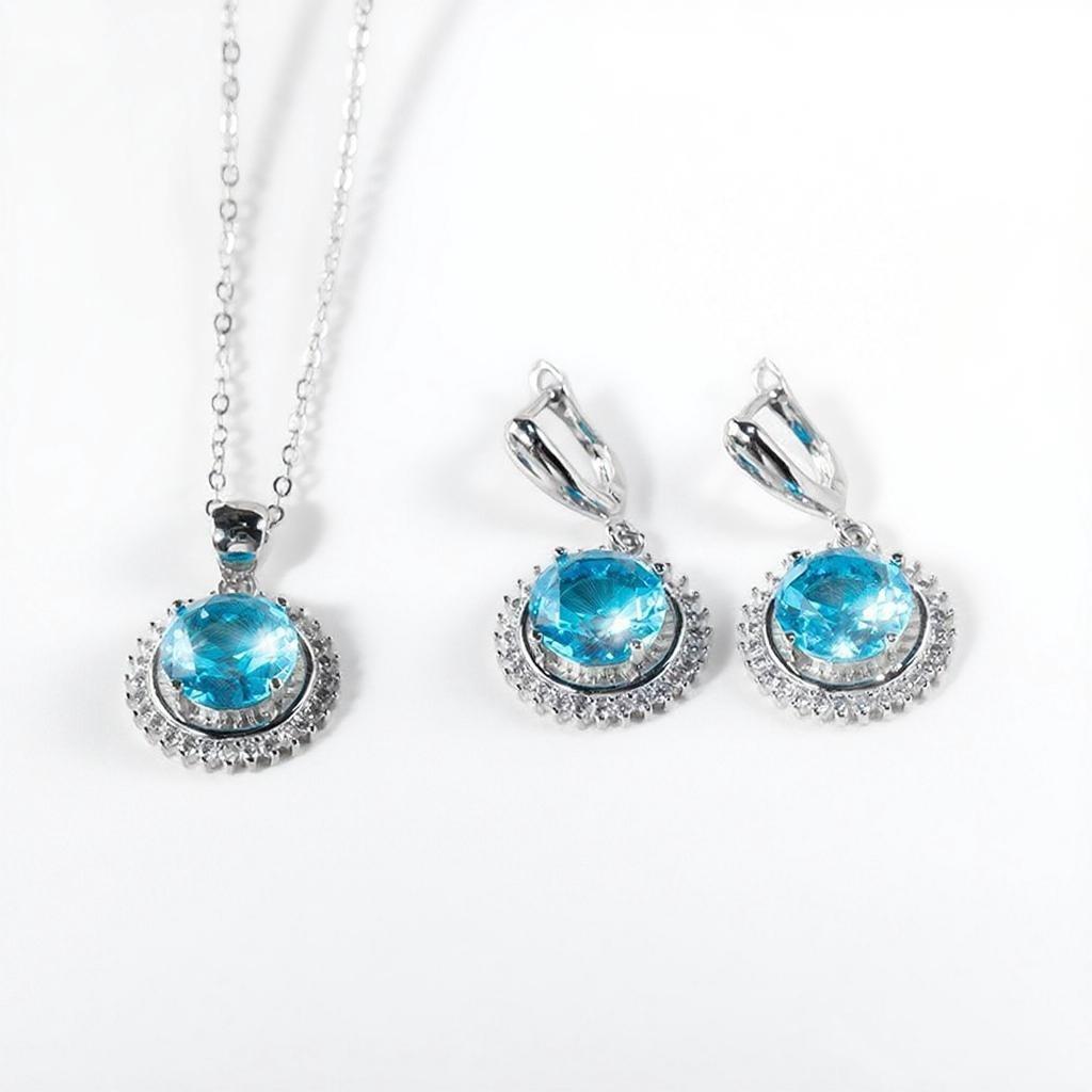 2026 Premium Design Jewelry Set Women's Jewelry Necklace Earrings Non-fading Earrings Light Luxury