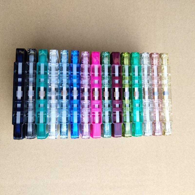 Color Transparent Tape Case Plastic Audio Magnetic Audio Recording Cassette Tape Shell Empty Reel To Reel Cassette(No Tape)