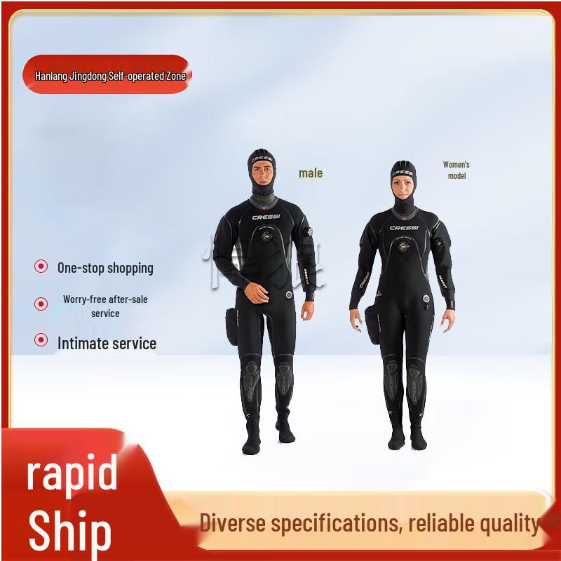 Hanlang 4mm Thermal Rubber Dry Wetsuit L