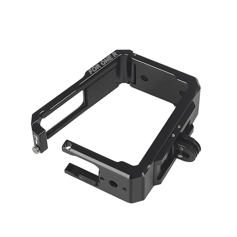 Aluminum Quick-Release Cage Insta360 ONE R With Magnetic Foldable Design Cold Shoe Mount