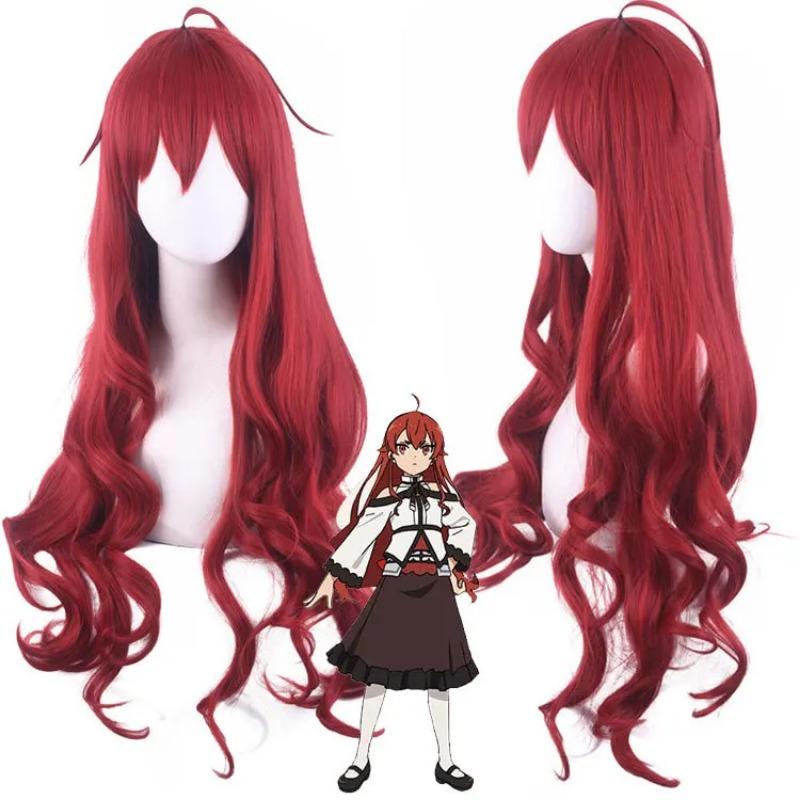 

Парик для косплея Eris Boreas Greyrat Mushoku Tensei безработный реинкарнация красный 80 см длинные прямые волнистые термостойкие волосы 80cm красный